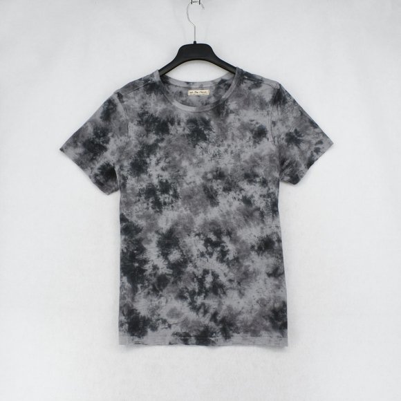 Free People Tee Womens Black Riptide Tie Dye Short Sleeve Crewneck Knit T-Shirt - Picture 4 of 7